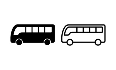 Bus icon vector. bus sign and symbol