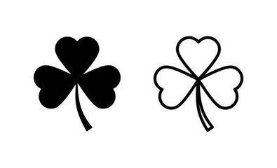 Clover icon vector. clover sign and symbol. four leaf clover icon.