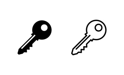 Key icon vector. Key sign and symbol.