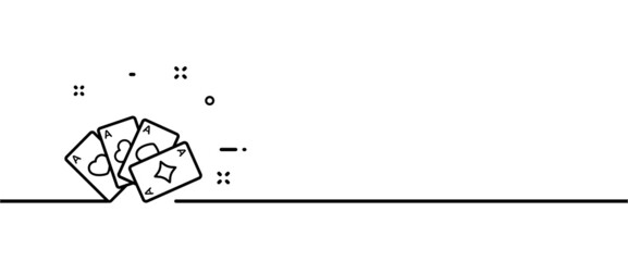 Casino icon. Card game. Poker. Aces. vector eps 10