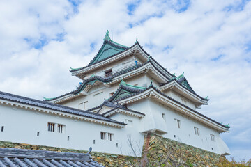Fototapeta na wymiar Wakayama Castle in Wakayama city, Japan.