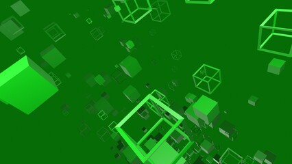 キューブ トンネル VJ ジオメトリック 緑 [別Verあり]