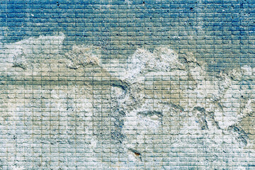 Blue and white grunge wall background