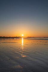 Coucher de soleil Saint-Malo plage de Rochebonne