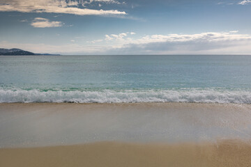 Plage du Lavandou, écume