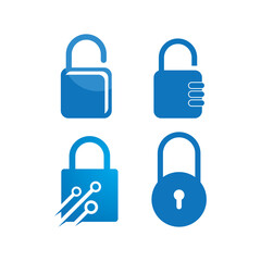 Padlock illustration vector design
