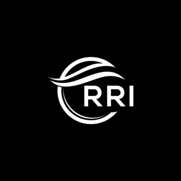 RRI letter logo design on black background. RRI creative initials letter logo concept. RRI letter design.  