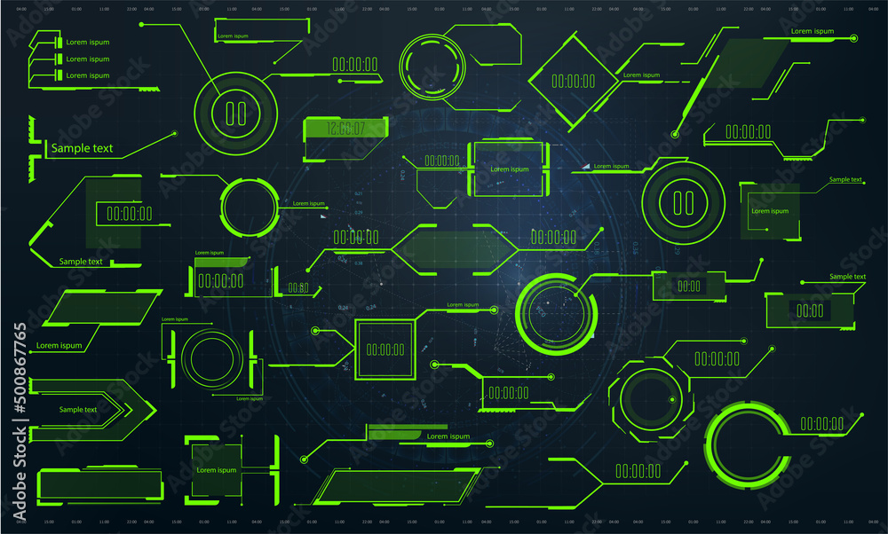 Poster callouts titles banner. tech digital infoboxes hud templates. futuristic callouts template, digital 