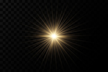 Bright stars. light effect. Bright particles.Vector.