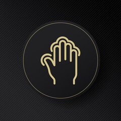 Hand icon. Increase and decrease. Finger hold. Hand movement. Hand gesture. Gesture action. Intelligent control Quick response. Fingerprint. vector eps 10