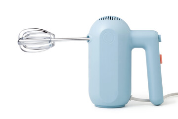 Electric whisk cooking egg beater isolated on white background