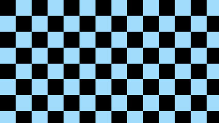 Fototapeta premium blue and black checkerboard, checkered, gingham, plaid, tartan pattern background