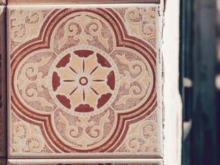 vintage spanish tile, ceramic decoration