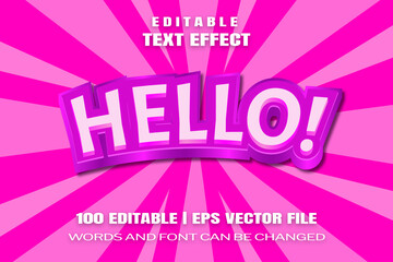 text effects Hello