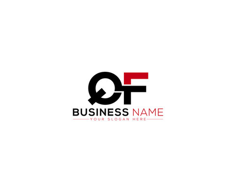 Creative QF Logo Image, Capital Qf q f Logo Letter Vector For Your Modern Business