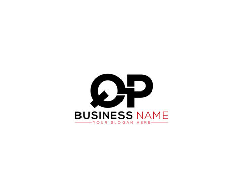 Creative QP Logo Image, Capital Qp q p Logo Letter Vector For Your Modern Business