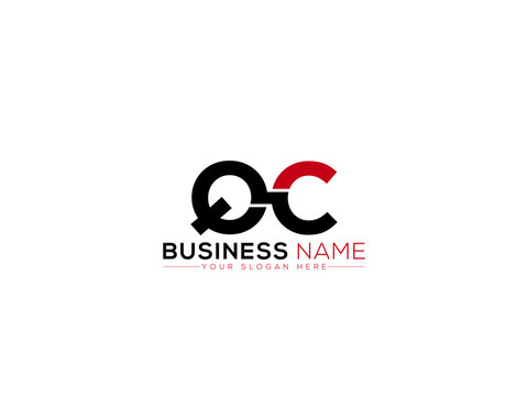 Creative QC Logo Image, Capital Qc q c Logo Letter Vector For Your Modern Business