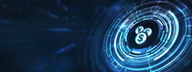 Internet, business, Technology and network concept. ICO Initial Coin Offering. 3d illustration.