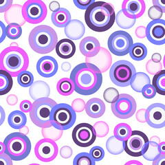 Obraz na płótnie Canvas Abstract pattern with multi-colored pastel translucent balls without a background. Vector eps 10