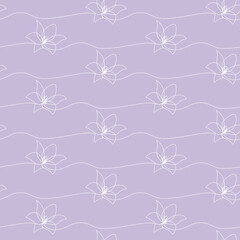 seamless floral pattern, lilies
