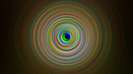 Abstract multicolored radial linearphone. Design, art