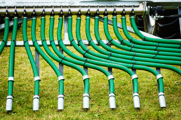 Manure spreader agricultural machinery.