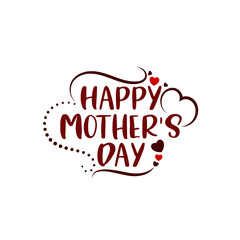 Naklejka na ściany i meble Beautiful elegant Happy Mothers day text design background