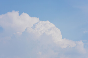 Clouds in blue sky background, Fresh air