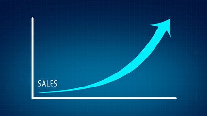 Sales Statistic Economy Forecast Graph