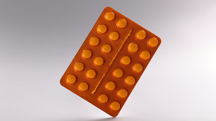 Blister with tablets, daily dose of medication for person