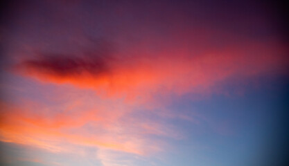 red sky background