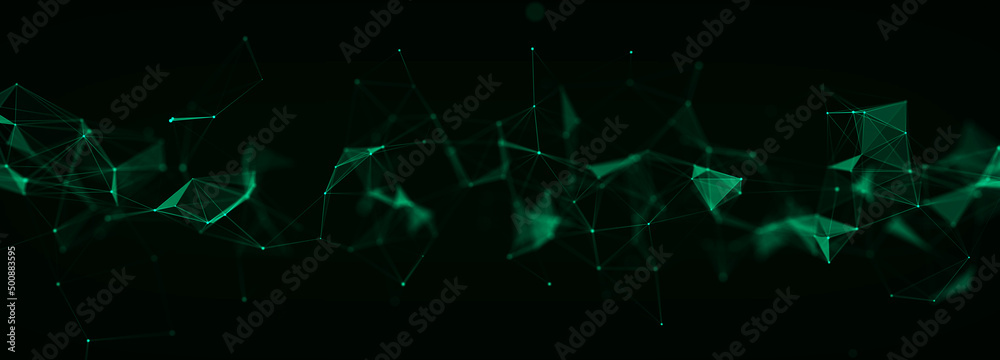 Poster futuristic global network connection structure. cyber security digital data flow. science background