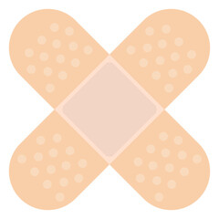 Medical plaster. Flat vector illustration