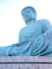 big blue buddha statue daibustu in Lampang thailand