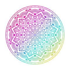 Circular Mandala ornament vector illustration design.