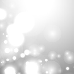 bokeh silver grey background snowflake snow shine