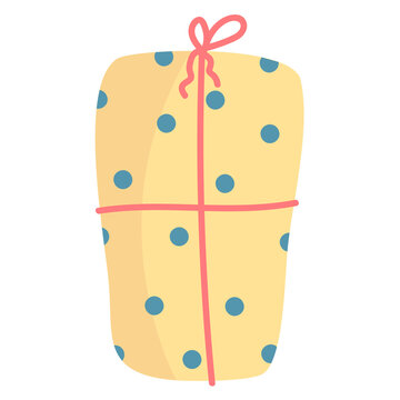 Gift Box Icon Flat Design. present, ellement party, birthday, celebrate. surprise