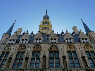 Das Rathaus von Veere auf Seeland, Niederlande