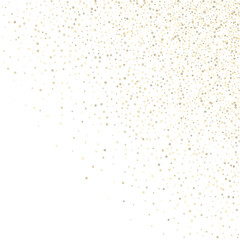 Gold Glitter Stars. Luxury Shiny Confetti.