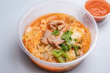 Pork and Vegetable Suki.Delivery Food Box