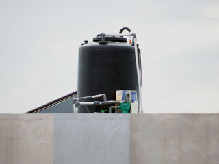 A water tank or water container to supply water into the house