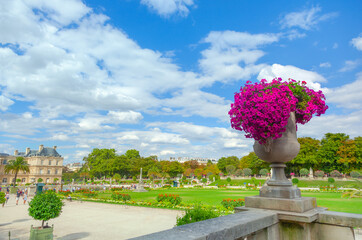 Flower vase at Luxembourg Garden