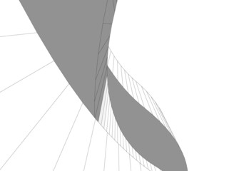 Fototapeta premium Architecture 3d building vector illustration