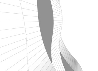 Architecture 3d building vector illustration