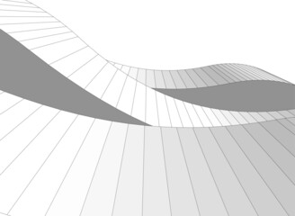 Obraz premium Architecture 3d building vector illustration