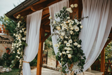 Welcome to our wedding stock photo. Decoration for wedding.