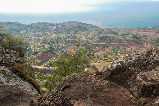 Scneic view of Kerio Valley from a view point at Elgeyo Marakwet County, Kenya