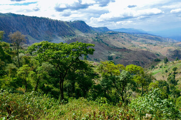 Scneic view of Kerio Valley from a view point at Elgeyo Marakwet County, Kenya