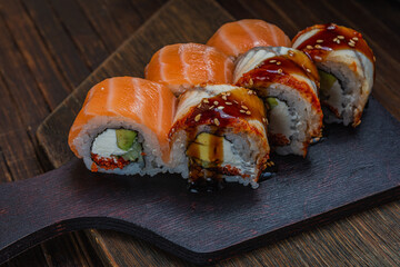 Japanese sushi fastfood- asian traditional snack