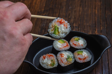 Japanese sushi fastfood- asian traditional snack